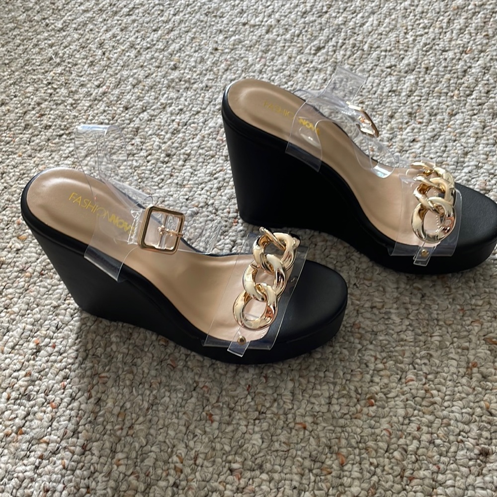 Fashion nova sandals.